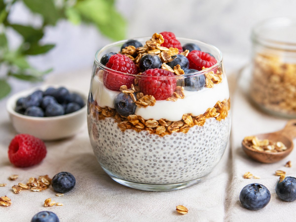 Overnight oats s banana i chia sjemenke
