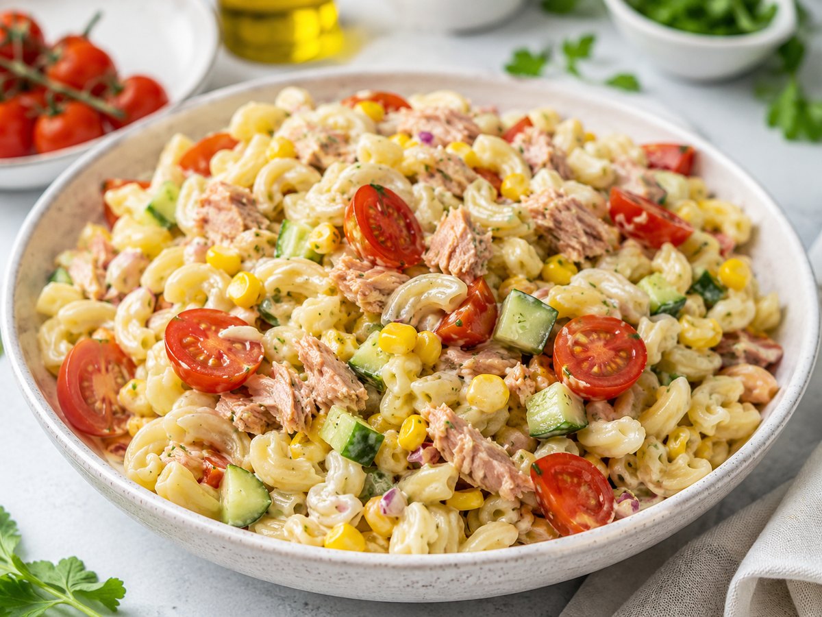 Tuna pasta salata